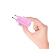Tech-Protect NCA20 USB-A / USB-C sieninis įkroviklis PD 20W / QC3.0, Baby Pink