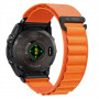 Tech-Protect Nylon Pro THP6037 laikrodžio dirželis, skirtas Garmin Fenix 5X / 5X Plus / 6X / 6X Pro / 7X / 8 / 8 Pro / 9 / 9 Pro (51 mm), oranžinis