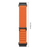 Tech-Protect Nylon Pro THP6037 laikrodžio dirželis, skirtas Garmin Fenix 5X / 5X Plus / 6X / 6X Pro / 7X / 8 / 8 Pro / 9 / 9 Pro (51 mm), oranžinis