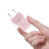 Tech-Protect NCM25 USB-C sieninis įkroviklis PD 25W, Baby Pink