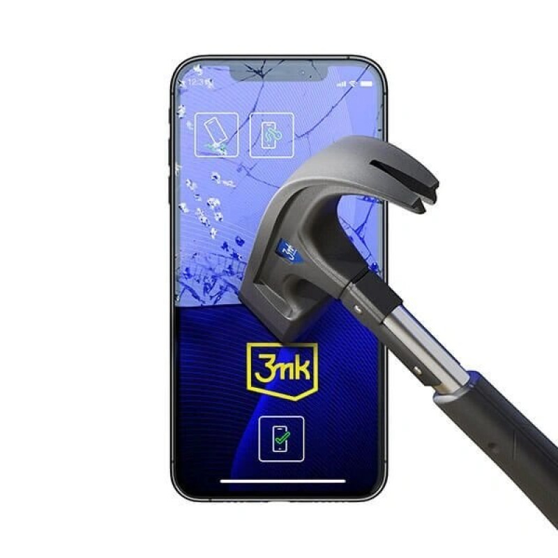 3MK FlexibleGlass Apple iPhone 16e / 14 / 13 / 13 Pro hibridinio stiklo ekrano apsauga