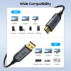 Tech-Protect UltraBoost DisplayPort / HDMI 2.0 kabelis, 4K 60 Hz, 200 cm, juodas