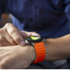 Tech-Protect silikoninis sportinis dirželis, skirtas Samsung Galaxy Watch 4/5/5 Pro/6/7/FE, oranžinis