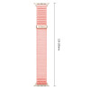 Tech-Protect NylonLoop apyrankė, skirta Apple Watch 8 / 9 / 10 / 11 / 12 / SE (40 / 41 / 42 mm), Blush Pink