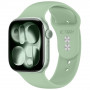 Tech-Protect silikoninė apyrankė, skirta Apple Watch 8 / 9 / 10 / 11 / 12 / SE (40 / 41 / 42 mm), pistacijų spalvos
