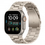 Tech-Protect Stainless nerūdijančio plieno apyrankė, skirta Apple Watch 8 / 9 / 10 / 11 / 12 / SE / Ultra (44 / 45 / 46 / 49 mm), Starlight