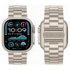 Tech-Protect Stainless nerūdijančio plieno apyrankė, skirta Apple Watch 8 / 9 / 10 / 11 / 12 / SE / Ultra (44 / 45 / 46 / 49 mm), Starlight