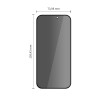 Tech-Protect Glass SPY+ privatumo grūdintas stiklas, skirtas Apple iPhone 18 Pro Max (2 vnt.)
