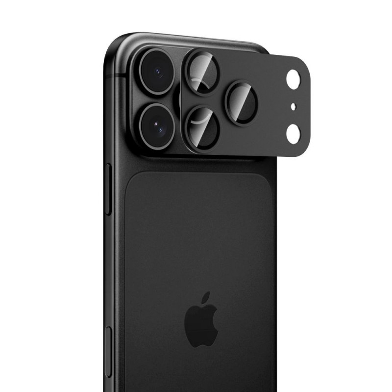 Tech-Protect Camfull Fit+ fotoaparato dangtelis, skirtas Apple iPhone 18 Pro, juodas