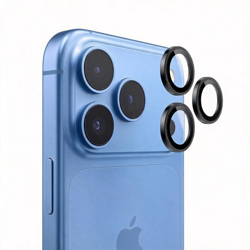 Tech-Protect Camring Fit+ fotoaparato dangtelis, skirtas Apple iPhone 18 Pro / 18 Pro Max, juodas