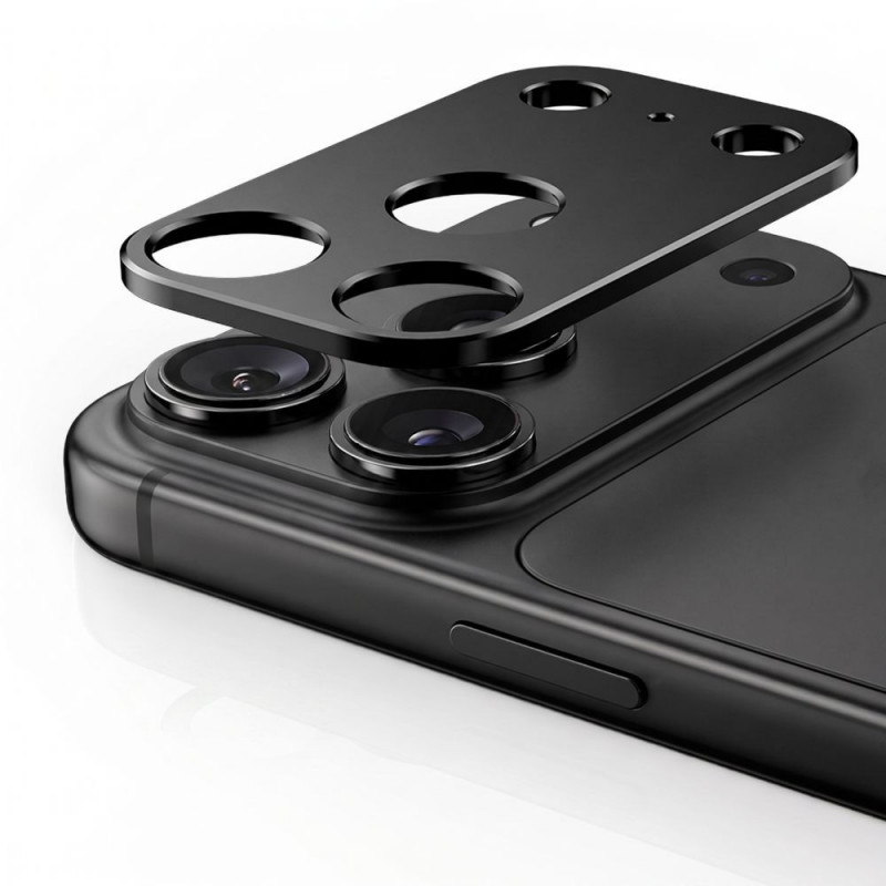 Tech-Protect Camalloy Fit+ fotoaparato dangtelis, skirtas Apple iPhone 18 Pro Max, juodas