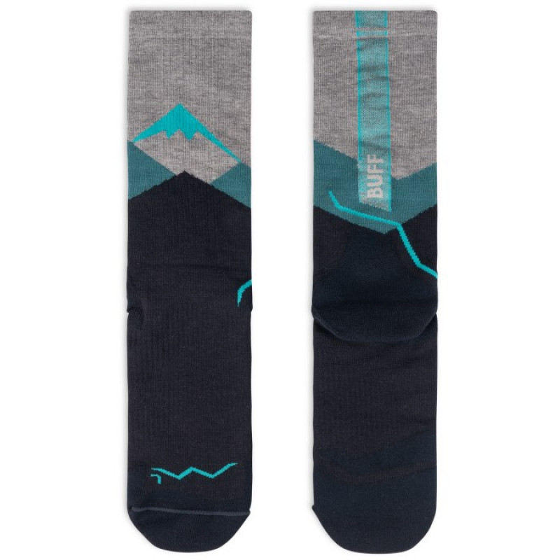 Buff Merino Lightweight Crew kojinės LWC1, Teal, L
