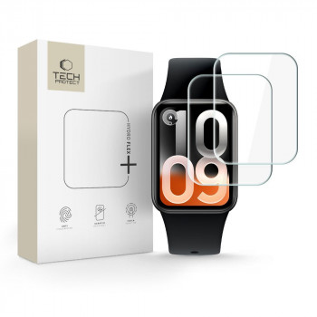 Tech-Protect Hydro Flex+ hidrogelio plėvelė, skirta Xiaomi Smart Band 10 Pro, permatoma (2 vnt.)