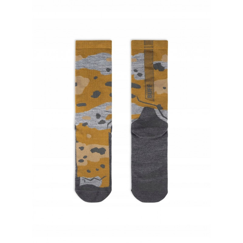 Buff Merino Lightweight Crew Sock LWC2, Umber Khaki, L