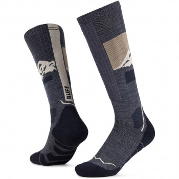 Buff Merino HW Over The Calf kojinės HWO1, Night Blue, L