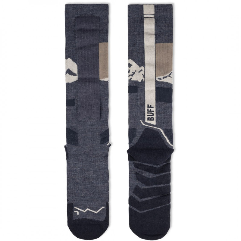 Buff Merino HW Over The Calf kojinės HWO1, Night Blue, L