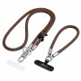 Tech-Protect C10S Rope skersinė ir riešo dirželių rinkinys, Walnut Brown/Titanium