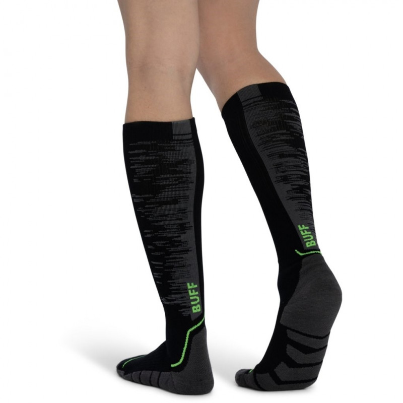 Buff Merino HW Over The Calf kojinės HWO2 Black L