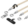 Tech-Protect C10S Rope skersinė ir riešo dirželių rinkinys, Desert Beige/Titanium