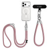 Tech-Protect C10S Rope skersinė ir riešo dirželių rinkinys, Dusty Rose/Titanium