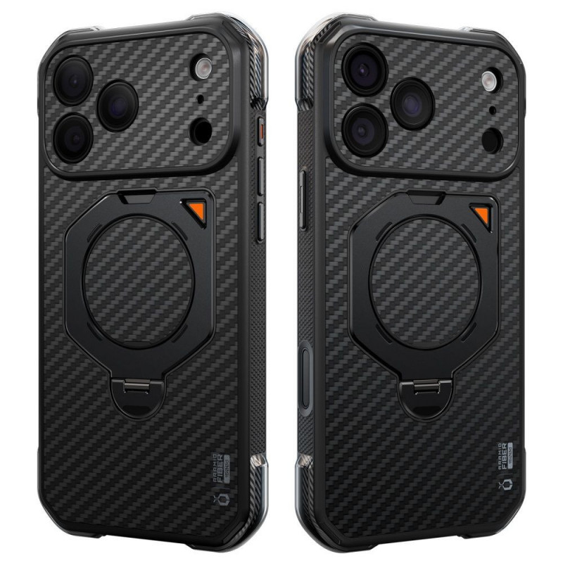 Supcase UB Aero MagSafe Aramid dėklas, skirtas Apple iPhone 17 Pro Max / 18 Pro Max, juodas