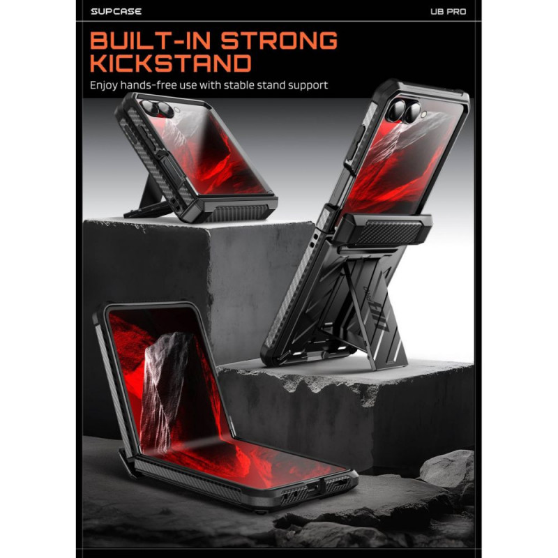 Supcase Unicorn Beetle Pro dėklas, skirtas Samsung Galaxy Z Flip 8, juodas