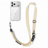 Tech-Protect C9S Rope Crossbody telefono dirželis per petį, Sienna Beige