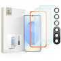 Tech-Protect Supreme Set grūdinto stiklo ekrano ir objektyvo apsaugos rinkinys, skirtas Samsung Galaxy S25+, permatomas (3 vnt.)