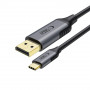 Tech-Protect UltraBoost USB-C – DisplayPort 1.4 kabelis, 8K 60Hz, 180 cm, juodas