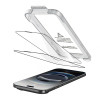 Tech-Protect Quick Set+ grūdinto stiklo ekrano apsauga, skirta Apple iPhone Air, juoda (2 vnt.)