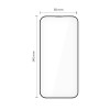 Tech-Protect Quick Set+ THP4498 grūdinto stiklo ekrano apsauginė plėvelė, skirta Apple iPhone 17, juoda (2 vnt.)