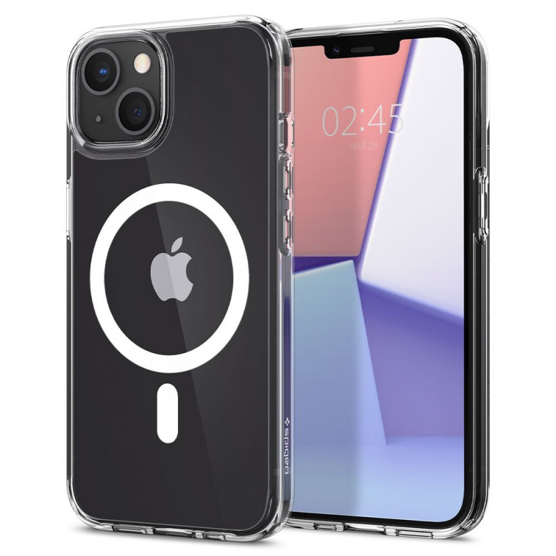 Spigen Ultra Hybrid Mag MagSafe Apple iPhone 13 dėklas, baltas