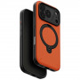 UNIQ Elix dėklas, skirtas Apple iPhone 18 Pro / 17 Pro, 360° besisukantis atrama, oranžinis