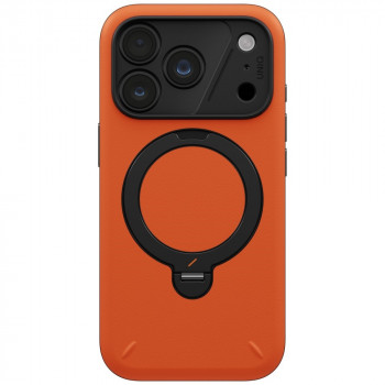 UNIQ Elix dėklas, skirtas Apple iPhone 18 Pro / 17 Pro, 360° besisukantis atrama, oranžinis