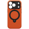 UNIQ Elix dėklas, skirtas Apple iPhone 18 Pro / 17 Pro, 360° besisukantis atrama, oranžinis