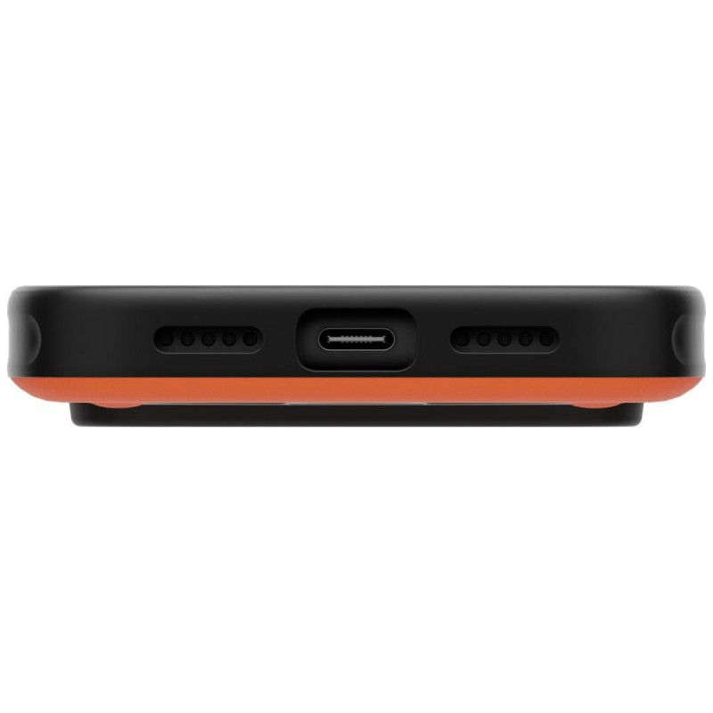 UNIQ Elix dėklas, skirtas Apple iPhone 18 Pro / 17 Pro, 360° besisukantis atrama, oranžinis