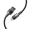 Tech-Protect UltraBoost USB-A/Lightning kabelis 12W 2.4A 200 cm, pilkas