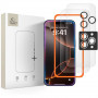 Tech-Protect Easy Set+ THP4497 grūdinto stiklo ekrano apsaugų rinkinys, skirtas Apple iPhone 16 Pro / 17 Pro, permatomas (2+1 vnt.)