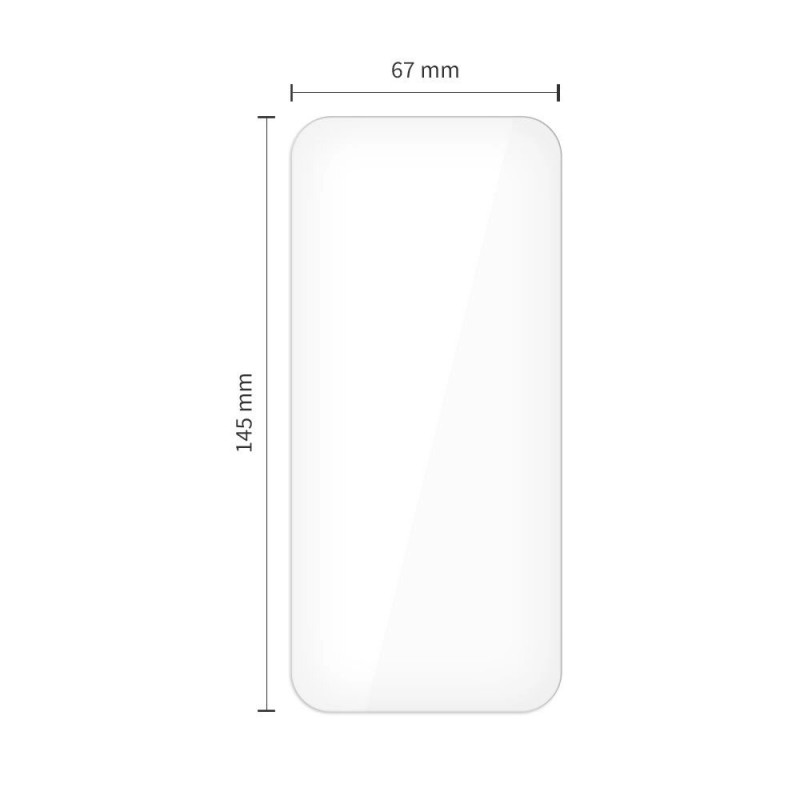 Tech-Protect Easy Set+ grūdinto stiklo ekrano apsaugos rinkinys, skirtas Apple iPhone 17, permatomas (2+1 vnt.)