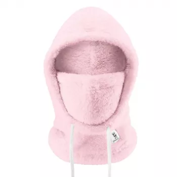 Qunature Arctic Velvet slidinėjimo balaklava, dydis M, rožinė
