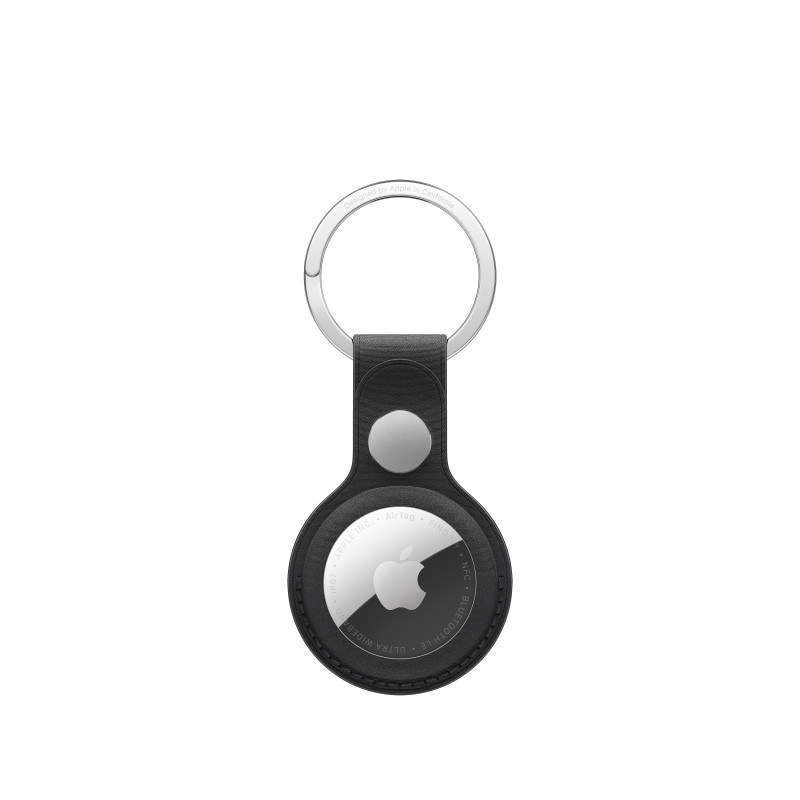 Apple AirTag FineWoven raktų pakabukas, juodas