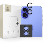 Tech-Protect Camring Fit+ fotoaparato objektyvo dangtelis, skirtas Apple iPhone 16 / 16 Plus / 17, juodas