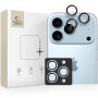 Tech-Protect Camring Fit+ fotoaparato objektyvo dangtelis, skirtas Apple iPhone 14 Pro / 14 Pro Max / 15 Pro / 15 Pro Max / 16 Pro / 16 Pro Max / 17 Pro / 17 Pro Max, permatomas
