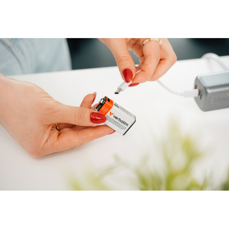 Verbatim 30251 USB-C įkraunama baterija Li-ion 9V 335 mAh (1 vnt.)