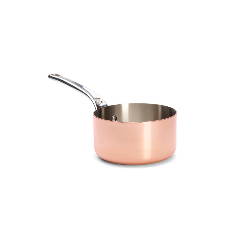 deBuyer De Buyer Inocuivre varinis plieninis puodas su dangteliu 16 cm (6406.16)