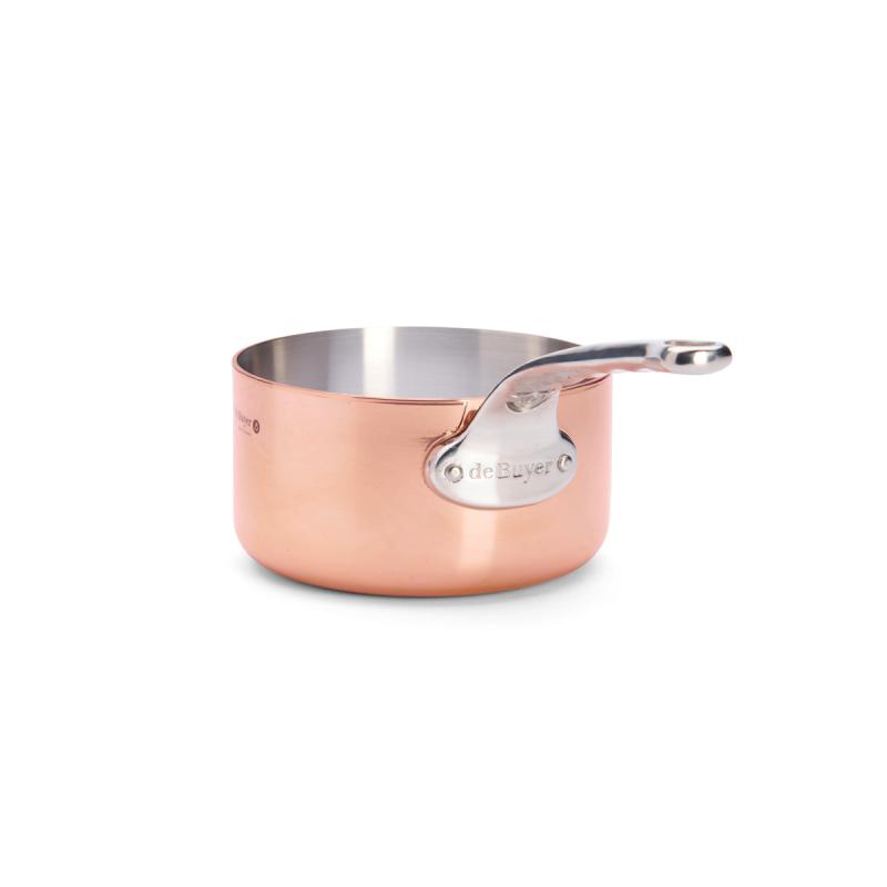 deBuyer De Buyer Inocuivre varinis plieninis puodas su dangteliu 16 cm (6406.16)