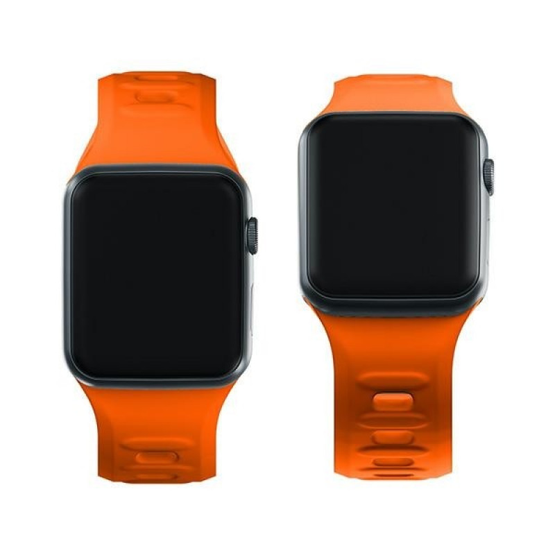 3mk silikoninis laikrodžio dirželis Apple Watch 38/40/41 mm, oranžinis