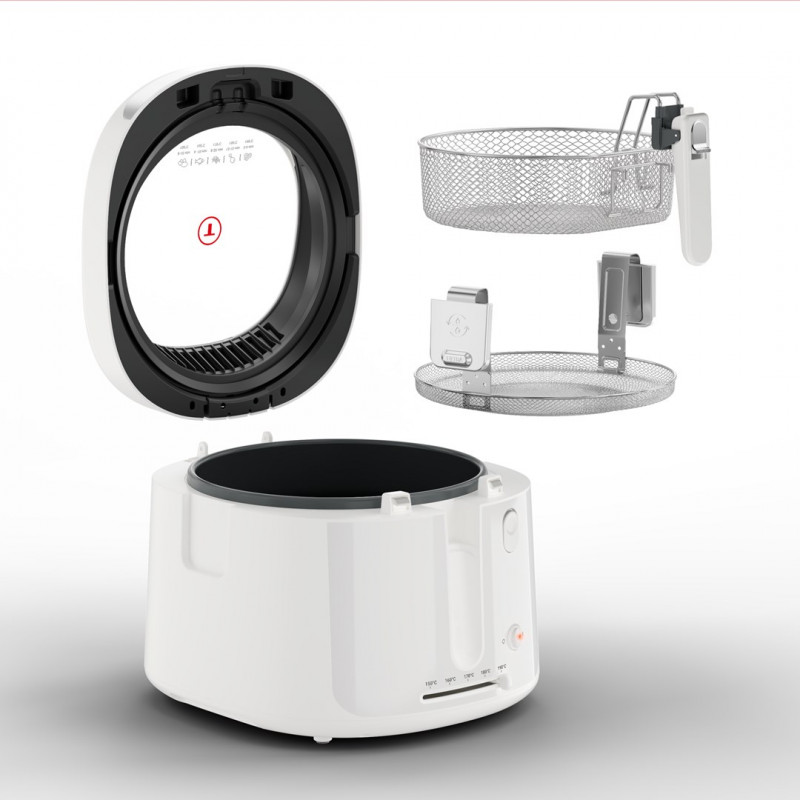 Tefal Filtra Vision FF2541E0 gruzdintuvė, 2,1 L, 1900 W, balta