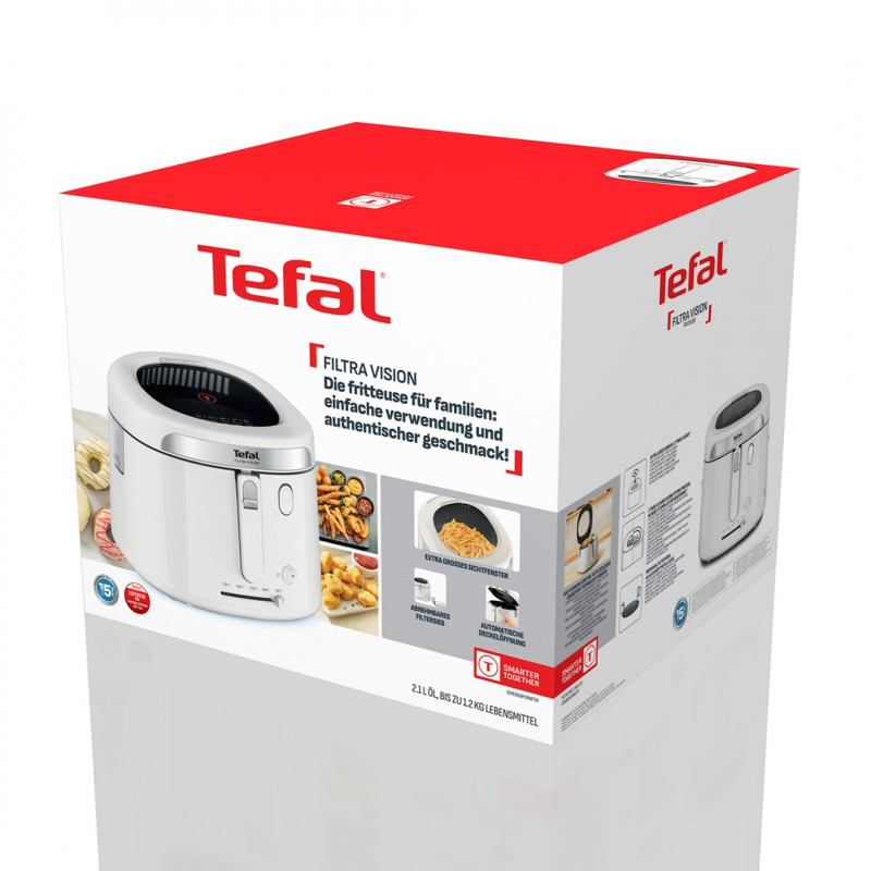 Tefal Filtra Vision FF2541E0 gruzdintuvė, 2,1 L, 1900 W, balta