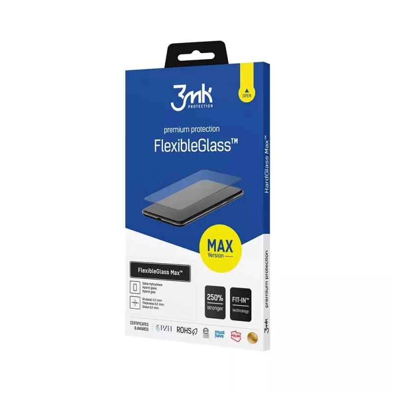 3mk FlexibleGlass Max hibridinis stiklas, skirtas Apple iPhone 11, juodas